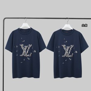 루이비통 엠브로이더드 코튼 티셔츠