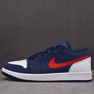 【CJ공장】나이키 에어조던 1 로우 SE USA 미드나잇 네이비 짐 레드 화이트 CZ8454-400