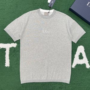디올 로고 코튼 저지 오버사이즈 티셔츠