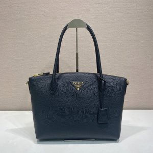 프라다 비텔로 레더 지퍼 토트백 1BG627