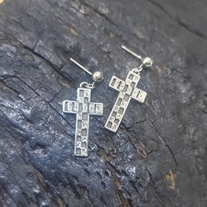 크롬하츠 x 매티보이 99 Eyes 크로스 체커보드 귀걸이
