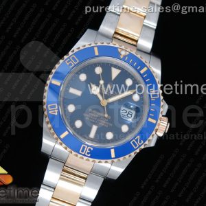 GM공장 롤렉스 서브마리너 포금 콤비 블루다이얼 904 Submariner 116613 LB Wrapped Gold Blue Dial on SSYG Bracelet SA3135