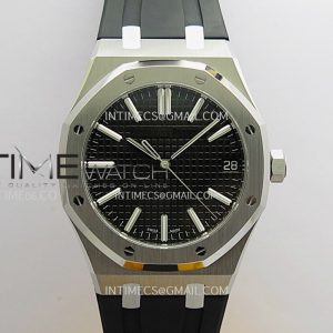 DD공장 오데마피게 로얄오크 15510 블랙다이얼 러버스트랩 Royal Oak 41mm 15510 SS DDF 11 Best Edition Black Dial On Black Rubber Strap Super Clone DD4302