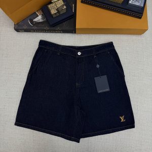 루이비통 LV 패치 테일러드 데님 숏 팬츠