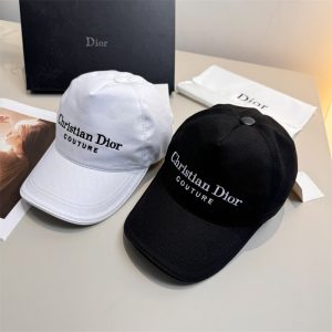 디올 Couture 꾸뛰르 로고 자수 볼캡