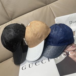 디올 오블리크 레더 새틴 볼캡