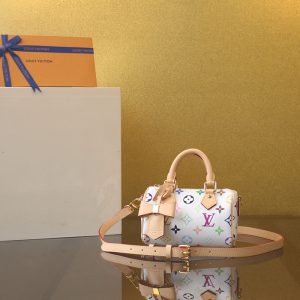루이비통 x MT 나노 스피디 M13406 모노그램 멀티컬러 화이트