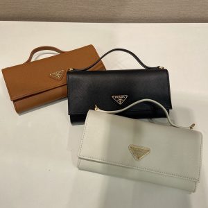 프라다 사피아노 레더 월렛 숄더 스트랩 1MT042