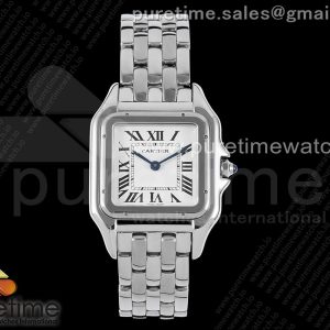 BV공장 까르띠에 팬더 27 스틸 화이트다이얼 브레이슬릿 Panthère 27mm BVF 11 Best Edition SS White Dial on SS Bracelet Ronda Quartz