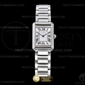 K11공장 까르띠에 탱크 머스트 스몰 스틸 화이트다이얼 브레이슬릿 CAR0549A - Cartier Tank Must Small SSSS Wht K11 Sw Qtz