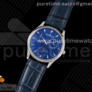 ZF공장 예거르쿨트르 마르쉐 블루다이얼 가죽스트랩 Master Ultra Thin Réserve de Marche SS ZF 11 Best Edition Blue Dial on Blue Leather Strap A938 V3