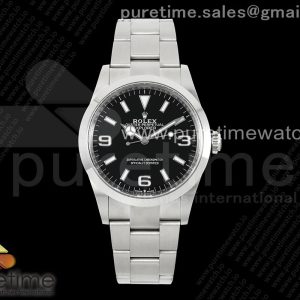 Clean공장 롤렉스 익스플로러 36 124270 스틸 블랙다이얼 브레이슬릿 클린공장 Explorer 124270 36mm 904L Steel Clean 11 Best Edition Black Dial on SS Bracelet VR3230