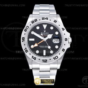 Clean공장 롤렉스 익스플로러2 블랙다이얼 브레이슬릿 Explorer II 216570 904 SSSS Black Clean DD3285