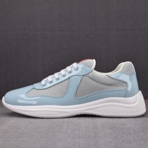 【ZG공장】프라다 아메리카 컵 스니커즈 라이트 블루 실버