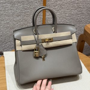 【수공】에르메스 버킨 25 스위프트 M8 그리스 아스팔트