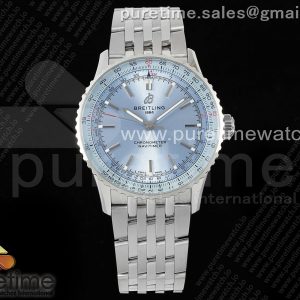 TF공장 브라이틀링 내비타이머 41미리 스틸 아이스블루다이얼 브레이슬릿 Navitimer Automatic 41mm SS TF 11 Best Edition Ice Blue Dial on SS Bracelet A2824