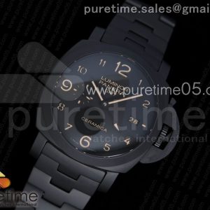 VS공장 파네라이 PAM438 투토네로 루미노르 리얼세라믹 블랙다이얼 PAM438 O Real Ceramic VSF 11 Best Edition on Ceramic Bracelet P9001B V2