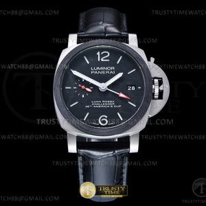 VS공장 파네라이 PAM1096 루나로사 GMT 가죽스트랩 Lum. Luna Rossa GMT TILE Blk VSF P9010