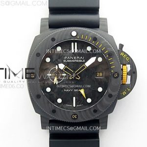 VS공장 파네라이 PAM1324 카보테크 카본다이얼 러버스트랩 PAM1324 Carbotech 44mm GMT VSF 11 Best Edition Carbon Dial on Black Rubber Strap P.9011
