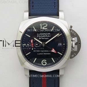 VS공장 파네라이 PAM1404 블루다이얼 블루러버스트랩 PAM1404 Z GMT SS VSF 11 Best Edition Blue Dial on Blue Rubber Strap Asian P900