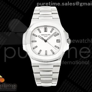 DD공장 파텍필립 노틸러스 5711 스틸 화이트다이얼 브레이슬릿 Nautilus 5711 DDF 11 Best Edition White Dial on SS Bracelet DD330 Super Clone