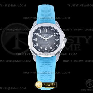 DD공장 파텍필립 아쿠아넛 5167 그레이다이얼 블루러버스트랩 Aquanaut Ref.5167 Blue SSRU GreyNum DDF DD330