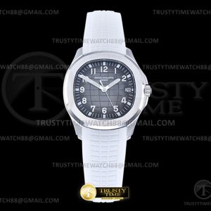 DD공장 파텍필립 아쿠아넛 5167 그레이다이얼 화이트러버스트랩 Aquanaut Ref.5167 White SSRU GreyNum DDF DD330