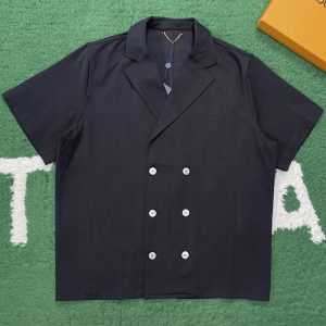 루이비통 더블 브레스티드 숏 슬리브드 셔츠