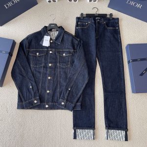 디올 오블리크 데님 자켓 & 팬츠