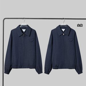 보테가베네타 멜란지 울 블루종