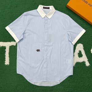 루이비통 숏 슬리브드 스트라이프 셔츠