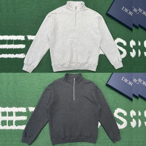 디올 CD 아이콘 하프 집업 스웨트셔츠