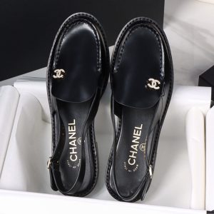 샤넬 25P CC로고 슬링백 로퍼 블랙