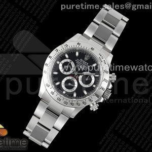 CLEAN공장 롤렉스 스틸 데이토나 블랙다이얼 브레이슬릿 클린공장 Daytona 116520 Clean 11 Best Edition 904L SS Case and Bracelet Black Dial SA4130 V2