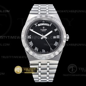 V7공장 튜더 로얄 28600 스틸 블랙다이얼 로만인덱스 브레이슬릿 Tudor Royal 28600 41mm SSSS BlkRmn V7F A2836