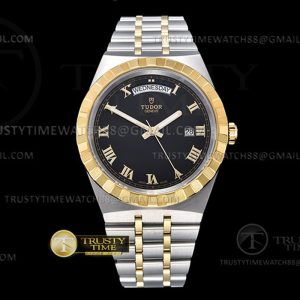 V7공장 튜더 로얄 28603 옐로우골드콤비 블랙다이얼 로만인덱스 브레이슬릿 Tudor Royal 28603 41mm YGSS BlkRmn V7F A2836