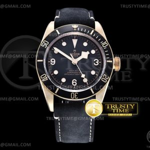 XF공장 V3 튜더 헤리티지 블랙베이 브론조 그레이 가죽스트랩 Heritage Black Bay Bronzo BRLE Black XF Miyota 9015