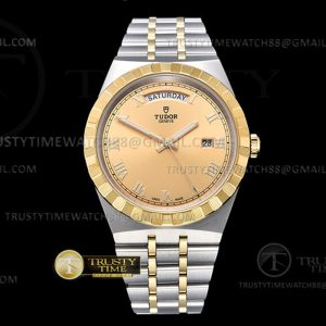 V7공장 튜더 로얄 28603 옐로우골드콤비 골드다이얼 로만인덱스 브레이슬릿 Tudor Royal 28603 41mm YGSS GoldRmn V7F A2836
