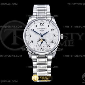 YL공장 론진 마스터컬렉션 문페이즈 스틸 화이트다이얼 브레이슬릿 Longines Master Moonphase SSSS WhtNum YLF A899