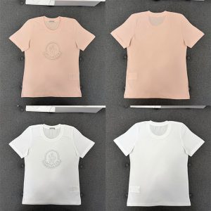 몽클레어 크리스탈 로고 티셔츠