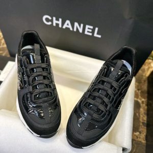 샤넬 25A CC로고 스니커즈 블랙