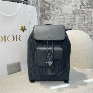 디올 오블리크 새들 플랩 백팩