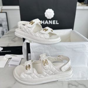 샤넬 24c CC로고 벨크로 샌들