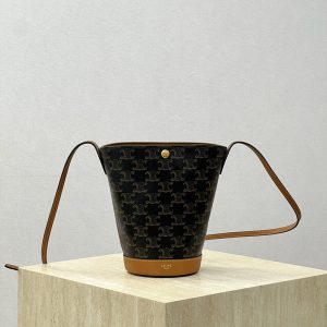 셀린느 미니 버킷 트리옹프 캔버스 L109U4