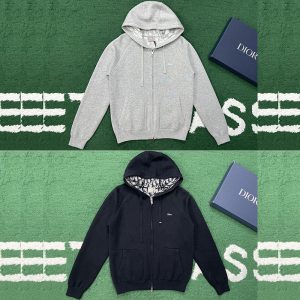 디올 오블리크 후드 스웨트셔츠